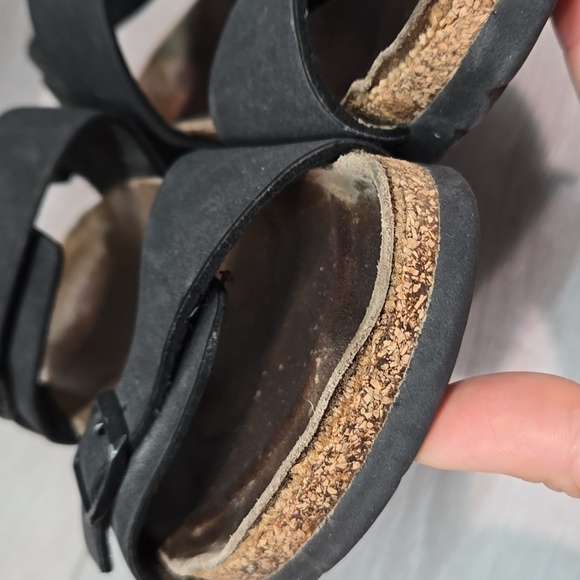 Birkis By Birkenstock Women Ankle Leather Flats Sandals Sz 37/6 Narrow - Picture 7 of 16